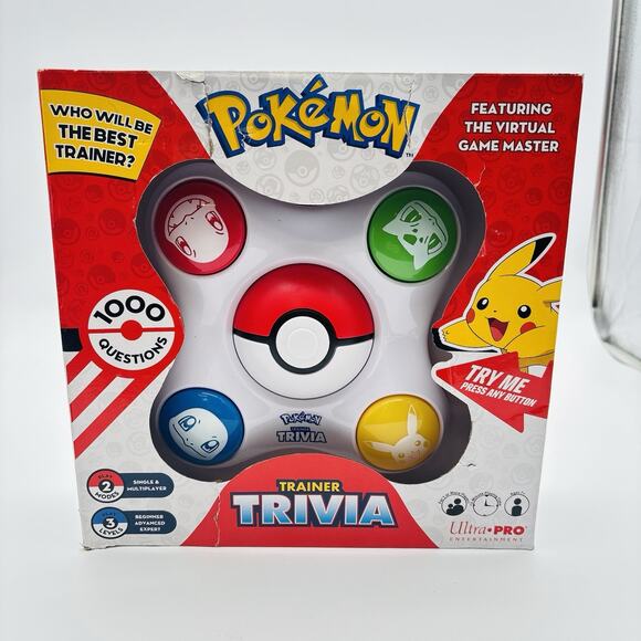 Pokemon Other - Pokémon Trainer Trivia Electronic Game | 1000 Questions | Family Quiz Toy. New